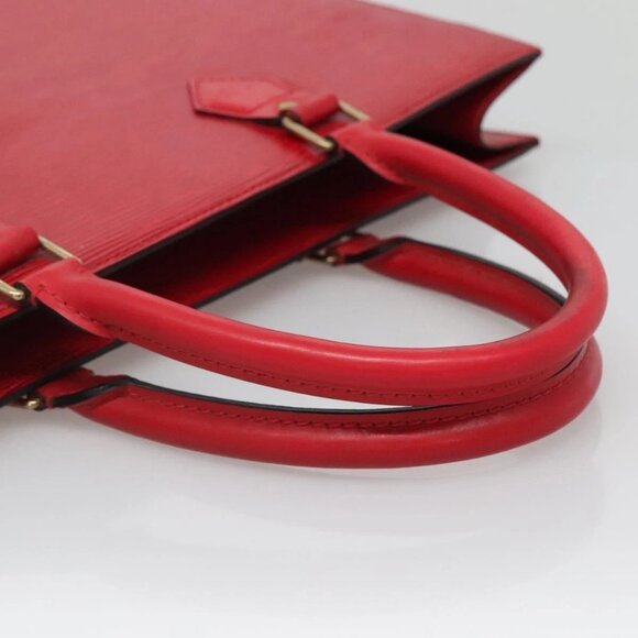 LOUIS VUITTON Epi Sac Plat PM Hand Bag Red M5274E LV Auth bs28404 - Picture 8 of 16